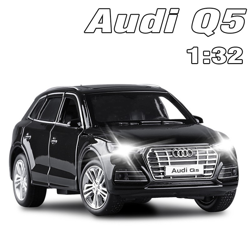 Xe mô hình ô tô Audi Q5 tỉ lệ 1:32 xe bằng sắt mở cửa có đèn và âm thanh mẫu mới 2020