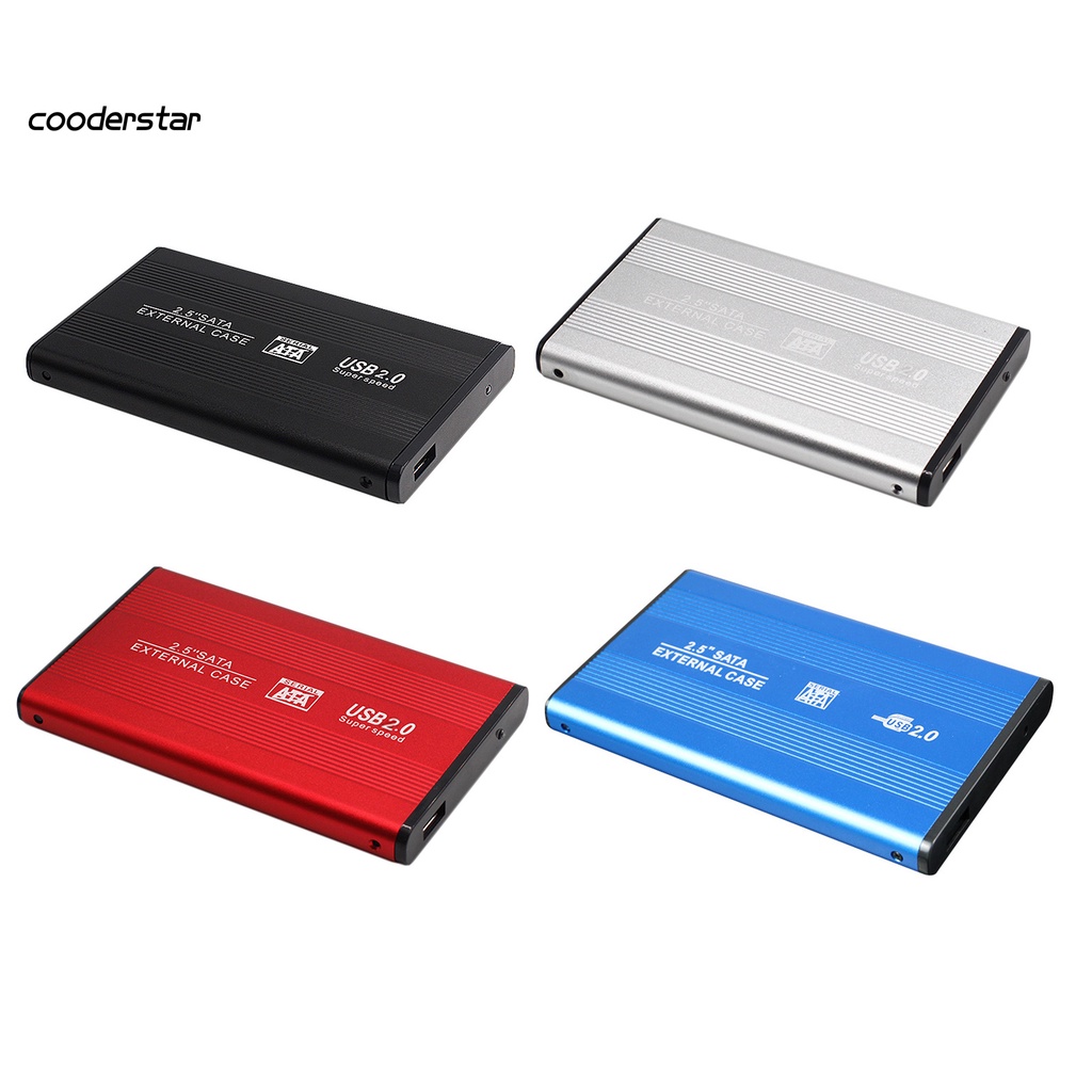 Vỏ ổ cứng ngoài từ hợp kim nhôm 2.5 Inch USB 2.0 cho laptop
