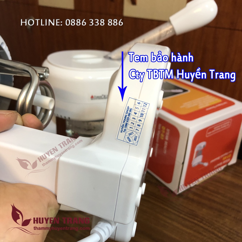 Combo Máy Xông Hơi Nóng DT03 + Mặt Nạ Lạnh Se Khít Lỗ Chân Lông = Máy Xông Nóng Lạnh Thiết Bị Y Tế Huyền Trang