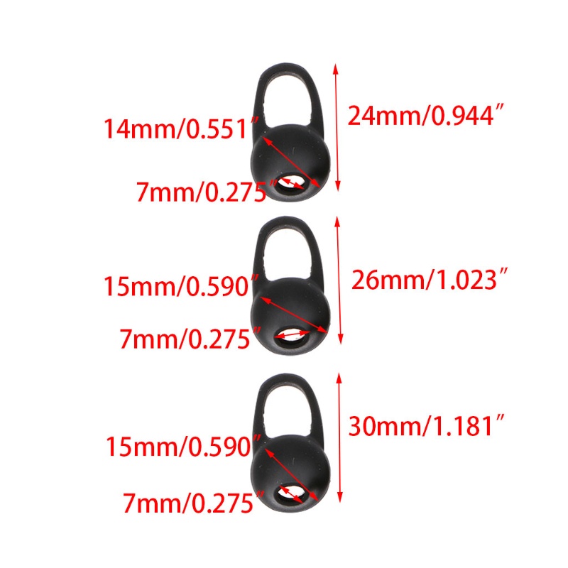 Bộ 6 Cặp Nút Bọc Đầu Tai Nghe Nhét Tai Bằng Silicon Mềm Nhiều Kích Thước Thông Dụng