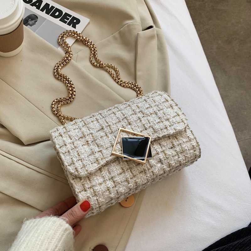 Túi Đeo Chéo Vai Bằng Len Thời Trang Sành Điệu Cho Nữ