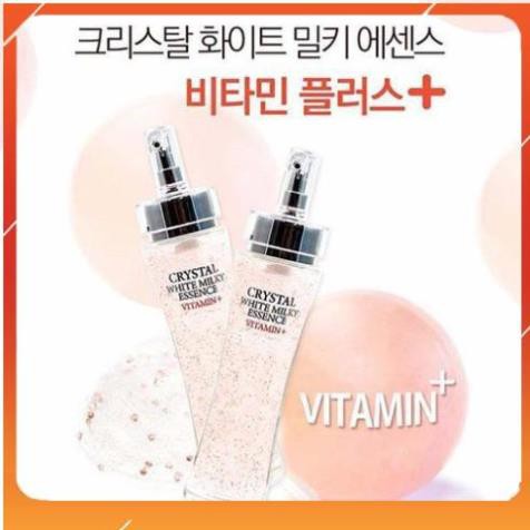 [ Có Sẵn] Tinh Chất Trắng Da Crystal White Milky Essence Vitamin+ 3W Clinic _mỹ phẩm chính hãng