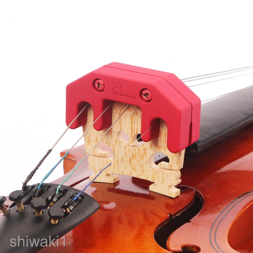 High Quality Metal 3/4 4/4 Violin Mute Quite Practice Music Accessory Red