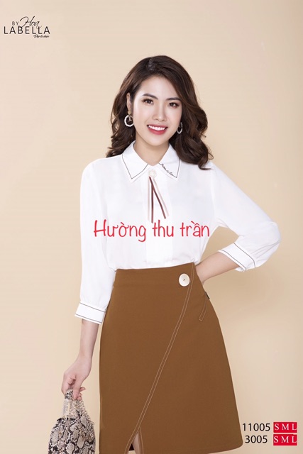 Chân váy công sở dáng a trẻ trung, chân váy chữ a xẻ trước sang chảnh | BigBuy360 - bigbuy360.vn