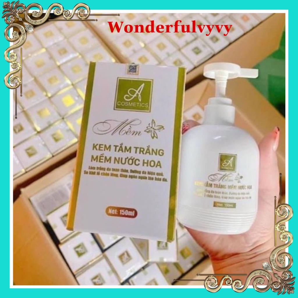 - Kem tắm trắng mềm nước hoa chữ A Phương Anh