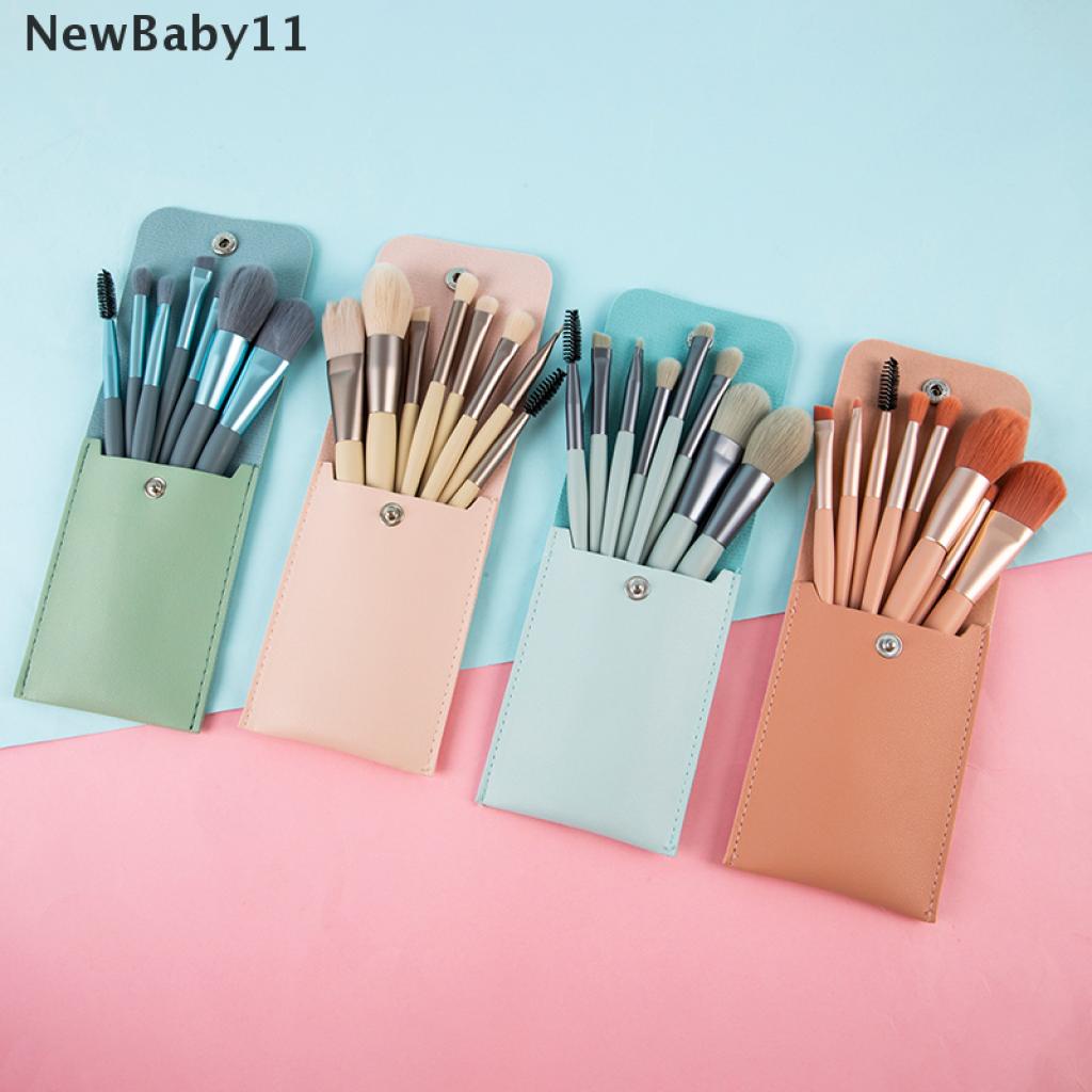 Bộ 8 Cọ Trang Điểm mini Lông Mềm Morandi