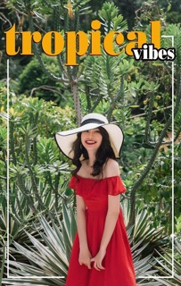 Đầm bi đỏ bệt vai