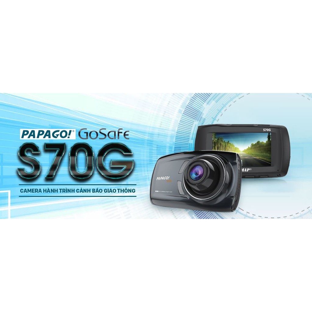 Camera hành trình cao cấp VietMap GoSafe S70G Tặng kèm thẻ 32G chính hãng Bảo hành 2 năm