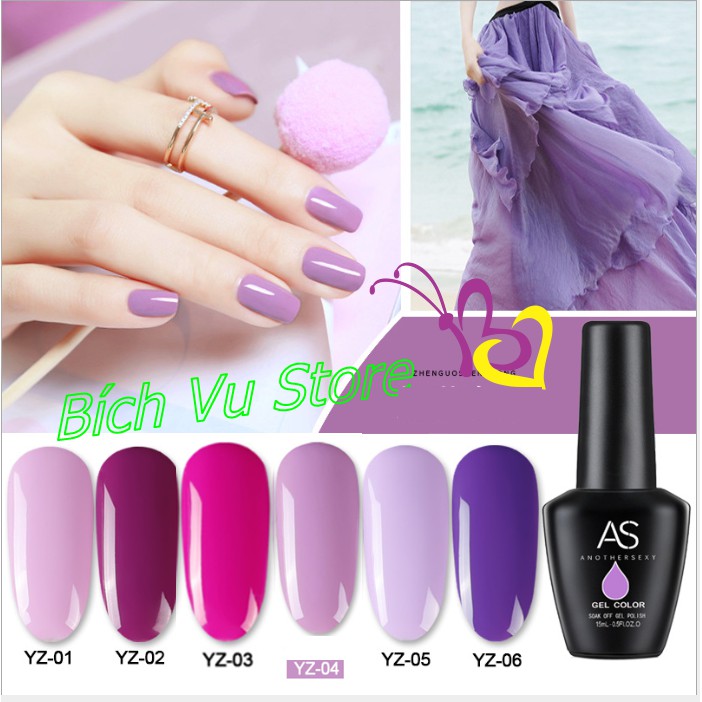 Sơn gel as mã YZ | chai đen 15ml