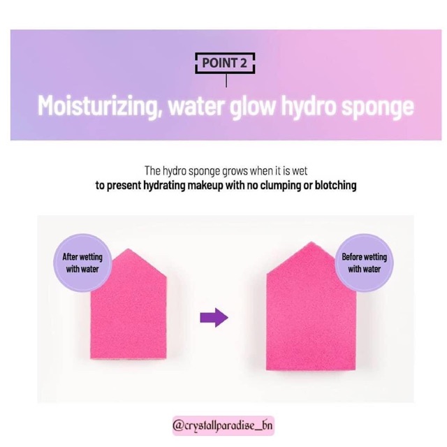 [MÚT TRANG ĐIỂM] Set 4 mút Clio Hydro Makeup Sponge