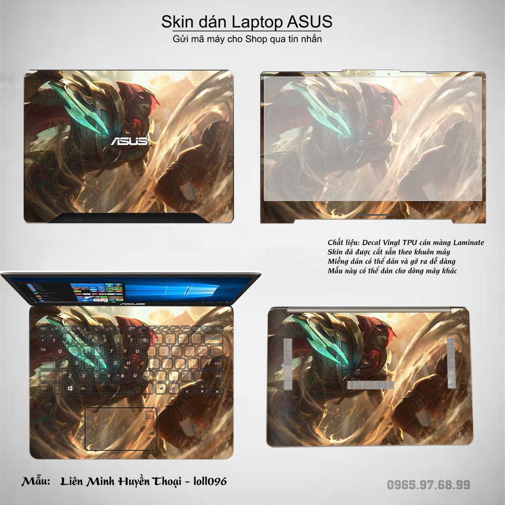 Skin dán Laptop Asus in hình Liên Minh Huyền Thoại _nhiều mẫu 14 (inbox mã máy cho Shop)