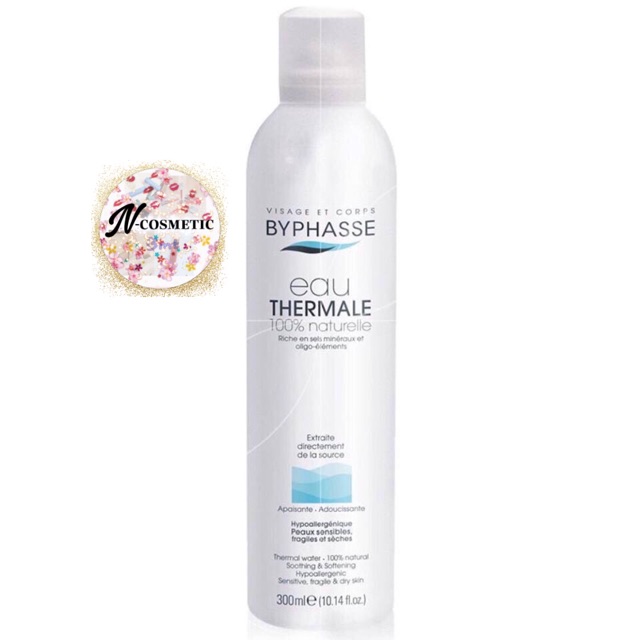 🎉 Xịt Khoáng Byphasse Eau Thermale - Chiết Xuất từ Thiên Nhiên Nguồn Nước Suối Nóng Pháp