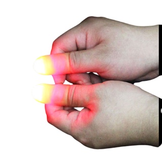 Ảo thuật ngón tay đèn 1 cặp, ngón tay bắt ánh sáng dẻo cao cấp nhạy sáng