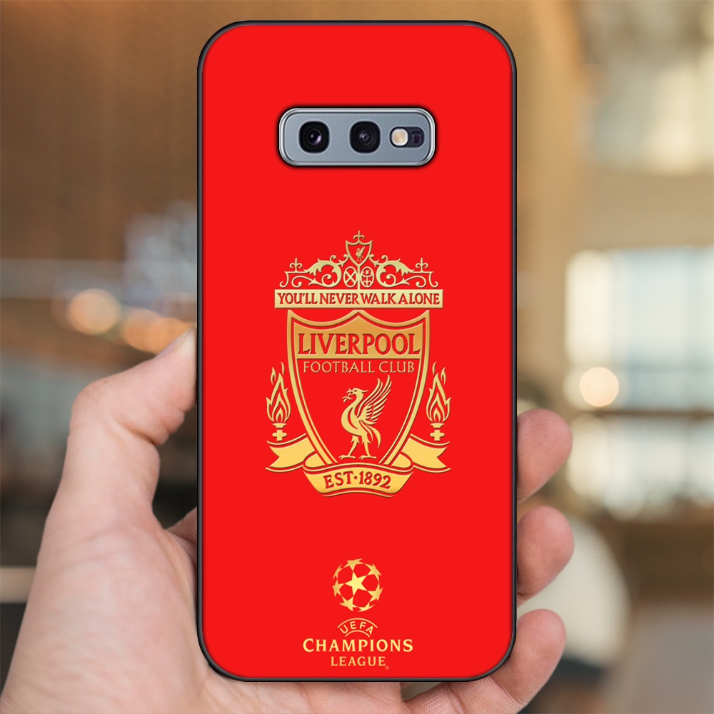 Ốp lưng Samsung S10e viền đen in hình Liverpool FC