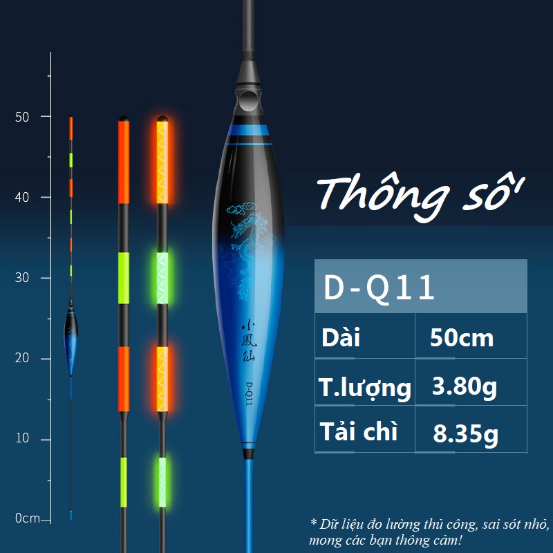 Phao Câu Đài Ngày Đêm Long Dương [TẶNG PIN] Truyền Tín Hiệu Siêu Nhạy SPC-31 -SANAMI FISHING STORE