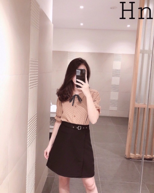 [ trợ Giá] chân váy A đai sắt CVS012133