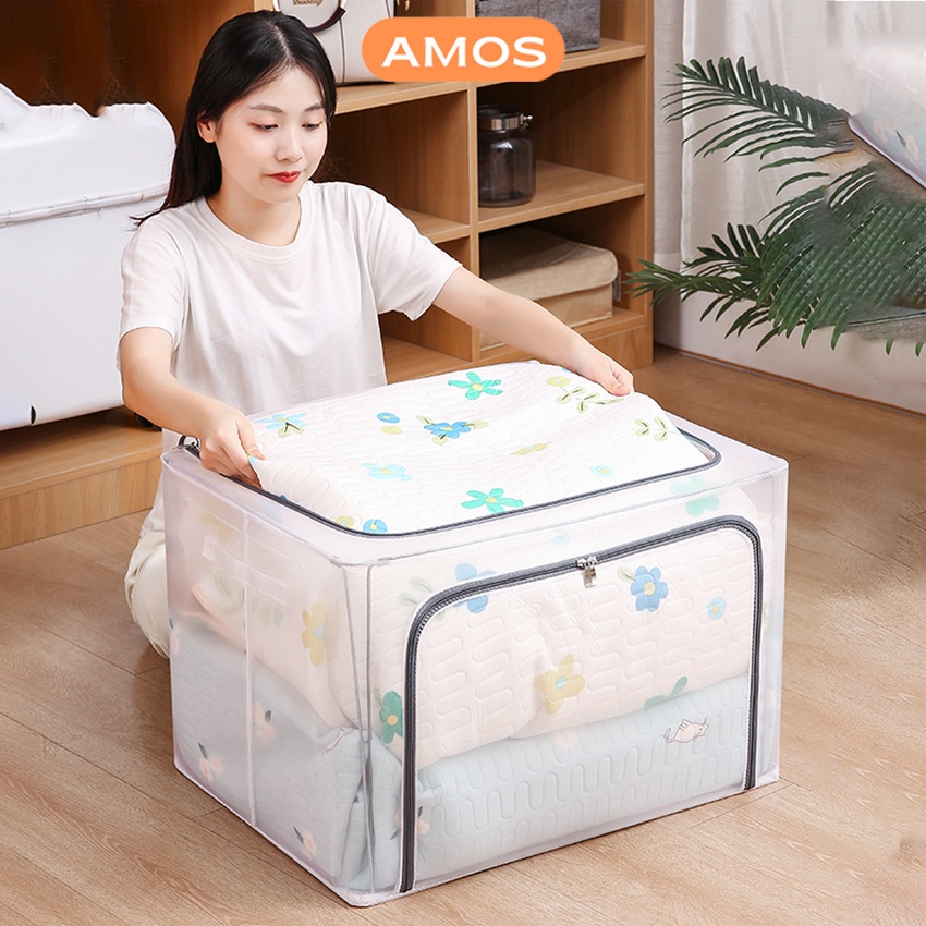Túi đựng quần áo khung thép AMOS - Gấp gọn tiện lợi, bảo quản quần áo bền đẹp