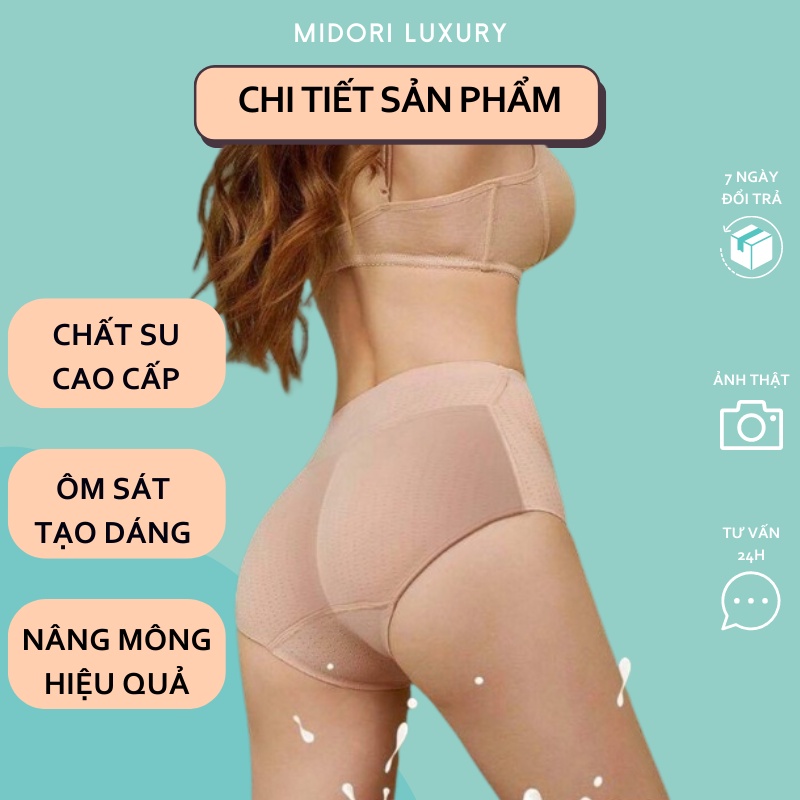 Quần độn mông thông hơi cạp cao tạo hông mút cố định không xê dịch S123