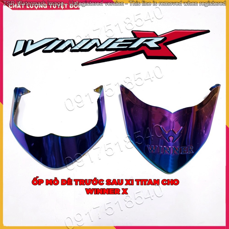 Bộ Ốp Mỏ Dè Xi TITAN Cho Winner X 2019 - 2020 ( Giá 1 Bộ trước, sau ) Ảnh thật Sp