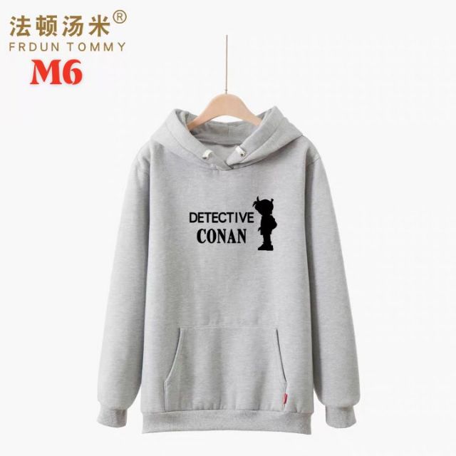 Áo Hoodie Dài Tay Thám Tử Lừng Danh Conan ( IN THEO YÊU CẦU)