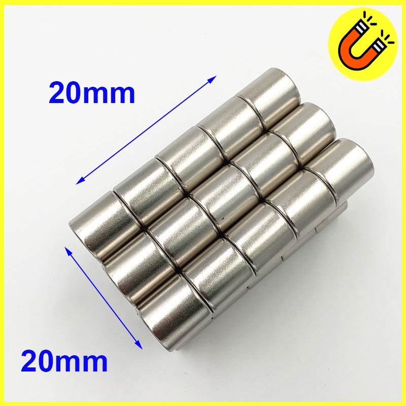 Nam châm đất hiếm 20x20mm loại siêu mạnh từ tính N52