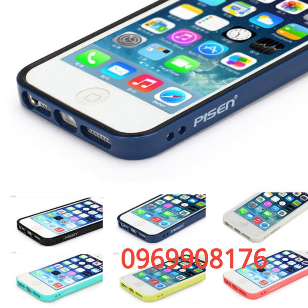 [Tặng nút home cảm ứng vân tay] Ốp Iphone 5 mềm đẹp