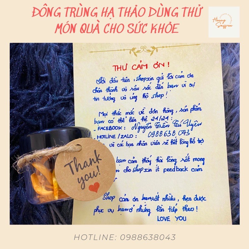 Đông trùng hạ thảo - mẫu dùng thử 7 ngày - hũ 1gr - đông trùng hạ thảo khô sấy thăng hoa cao cấp