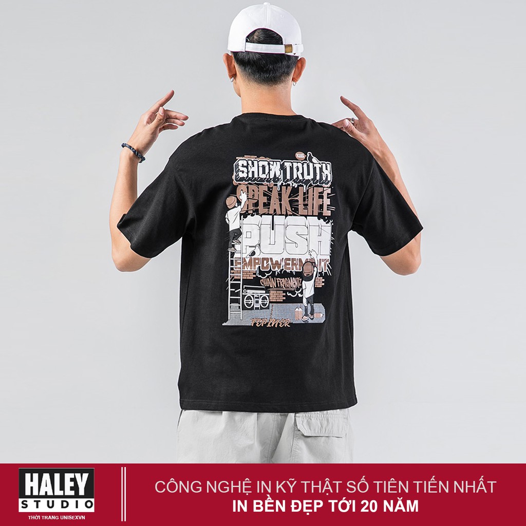 Áo Thun lạnh Unisex Form Rộng Nam Nữ Show Truth CTN109 phong cách Hàn Quốc Haley