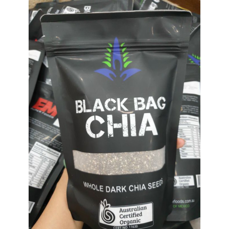Hạt chia đen Úc Black Bag Chia túi 500g