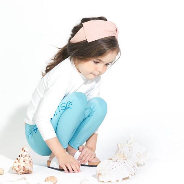 Kidsumplay Quần Bơi Legging Màu Vàng / Xanh Dương / Hồng / Bạc Hà / Xanh Dương / Than 6 Màu Cho Bé & Trẻ Em