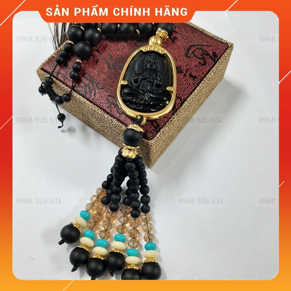 Khánh treo xe ô tô 📌FREESHIP📌Khánh treo xe ô tô phong thủy Phật Quan Âm màu đen [Hot]