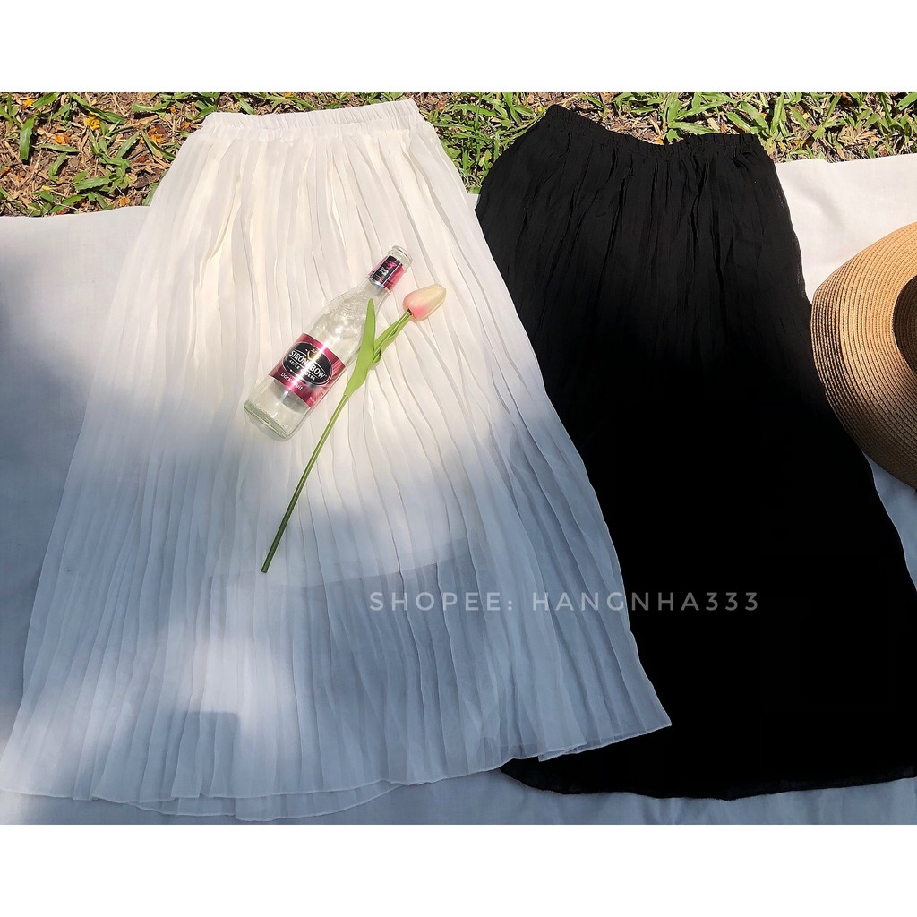 ⭕LOẠI 1 || Chân váy dáng dài dập ly basic đơn giản dễ phối đồ ULZZANG (Hình thật cuối) | BigBuy360 - bigbuy360.vn