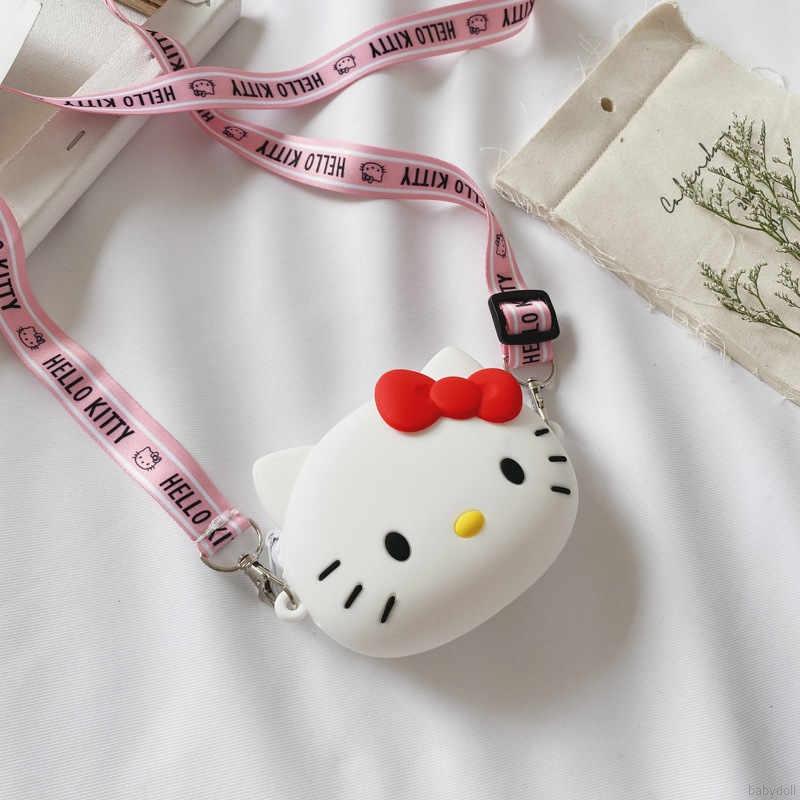 Túi đeo chéo hình mèo kitty dễ thương cho bé gái