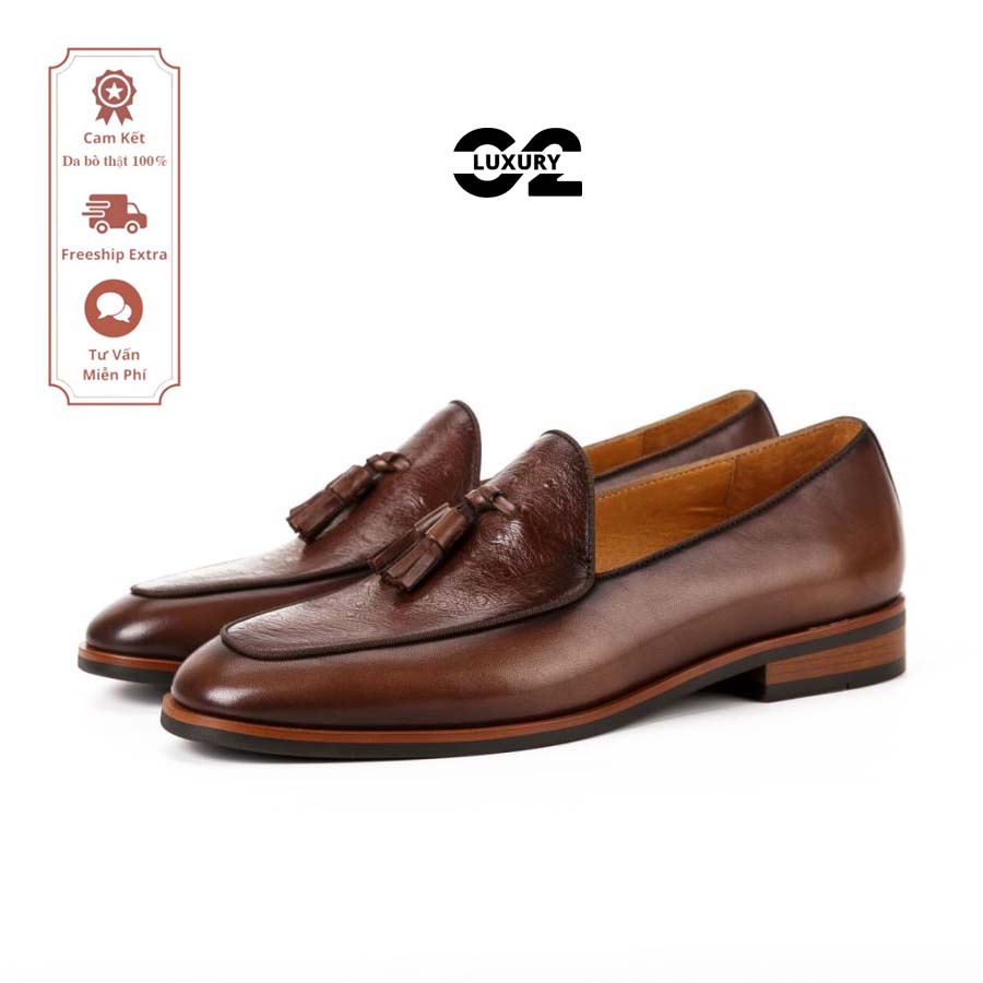 Giày lười nam Luxury dáng Loafer Shoes BL021-18 giày nam công sở chất liệu da bò thật nhiều size