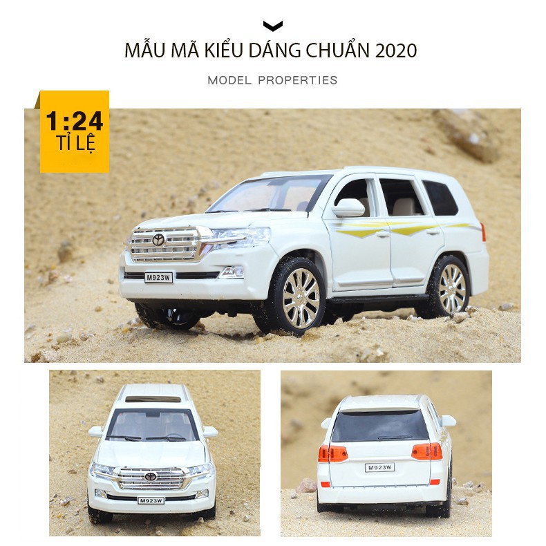 Xe Toyota Land Cruiser PRADO  mô hình hợp kim tỉ lệ 1:24 chính hãng XLG (Mạnh mẽ đến từng chi tiết)