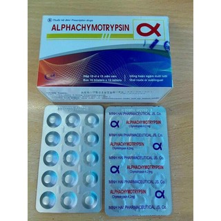 ✔️️️️ Vỉ Alphachymotrypsin ( Alpha choay nội ) 15 viên