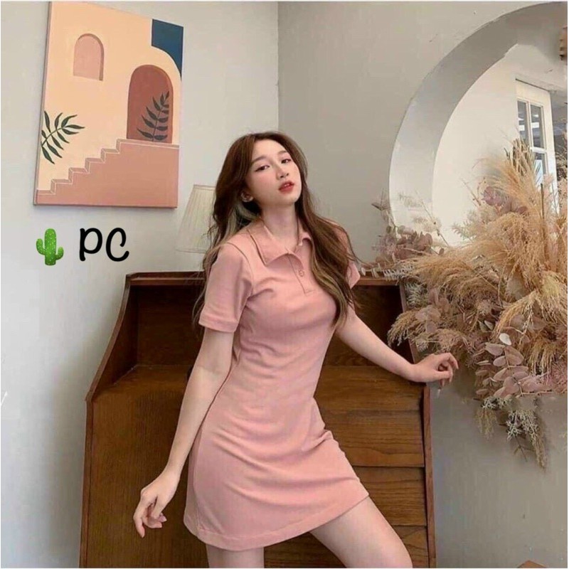 [Mã SKAMA06 giảm 8% tối đa 50K đơn 250K] ĐẦM THUN CỔ BẺ ÔM BODY