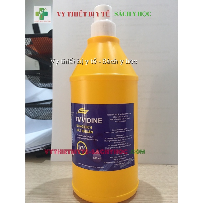 Dung dịch Sát khuẩn Povidone iodine 10% (cồn vàng) (Thương hiệu Tm Vidine)