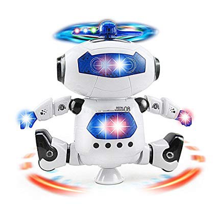 Rô bốt nhảy và phát sáng theo nhạc - Dance Robot xoay 360 độ thông minh