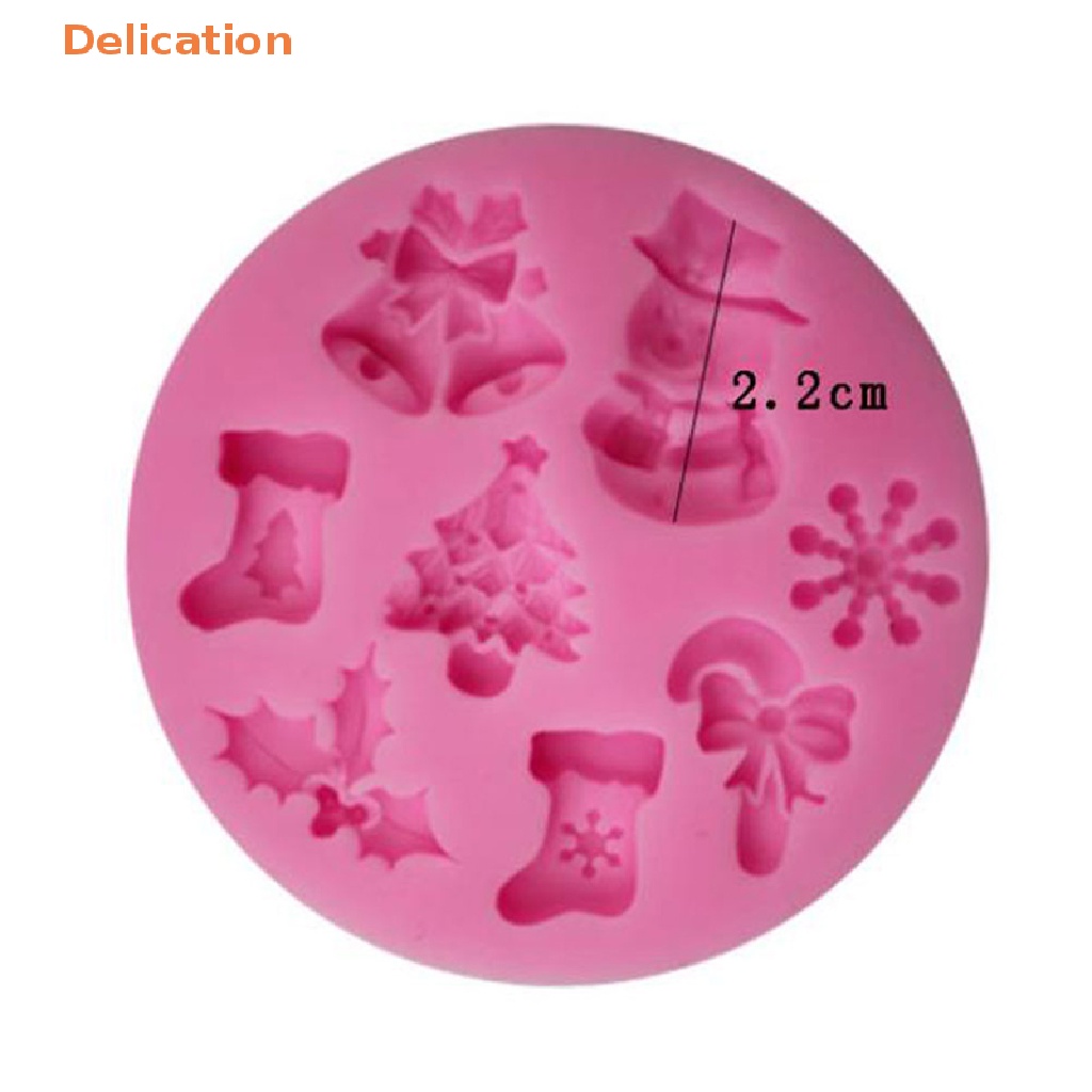 Khuôn Silicone Làm Bánh Kẹo Hình Người Tuyết Giáng Sinh