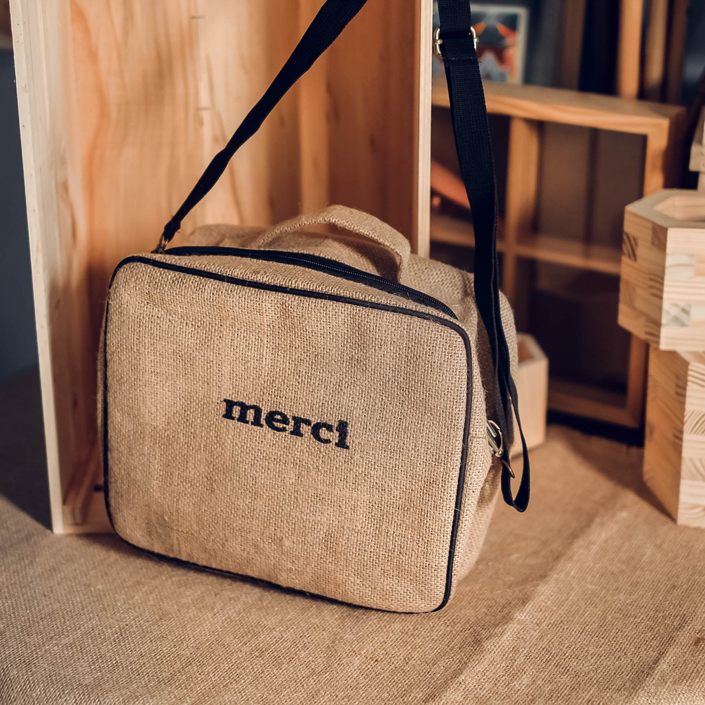 TÚI VẢI BỐ MERCI - TÚI ĐEO VINTAGE