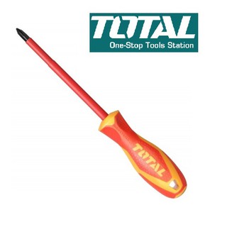Total Tua vít bake cách điện PH0 x 60mm Thép CR-V 1000V THTISPH060