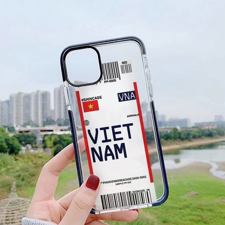 Ốp lưng Iphone vé máy bay Việt Nam siêu chất cho 6/6s/6sPlus/7/7 Plus/8/8 Plus/X/Xs/Xs Max/11/ 11ProMax