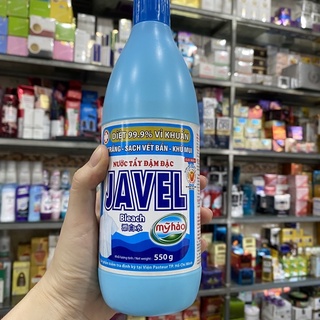 Nước tẩy quần áo trắng Mỹ Hảo Javel 550g