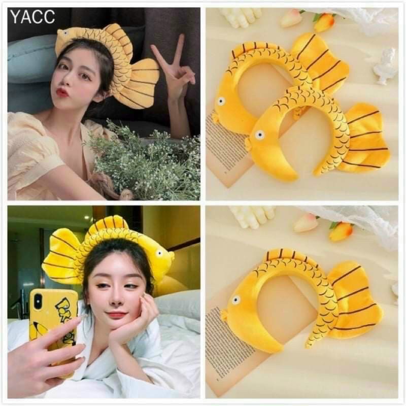 Bờm băng đô Cài Tóc Cá Vàng Ngộ Nghĩnh Siêu To Loại Đẹp