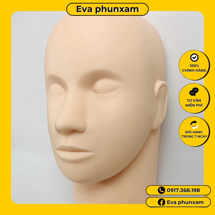 Đầu manocanh thực tập trong phun xăm,spa