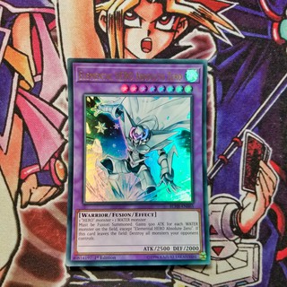 Thẻ bài Yugioh chính hãng | Elemental HERO Absolute Zero | BLHR Ultra rare.