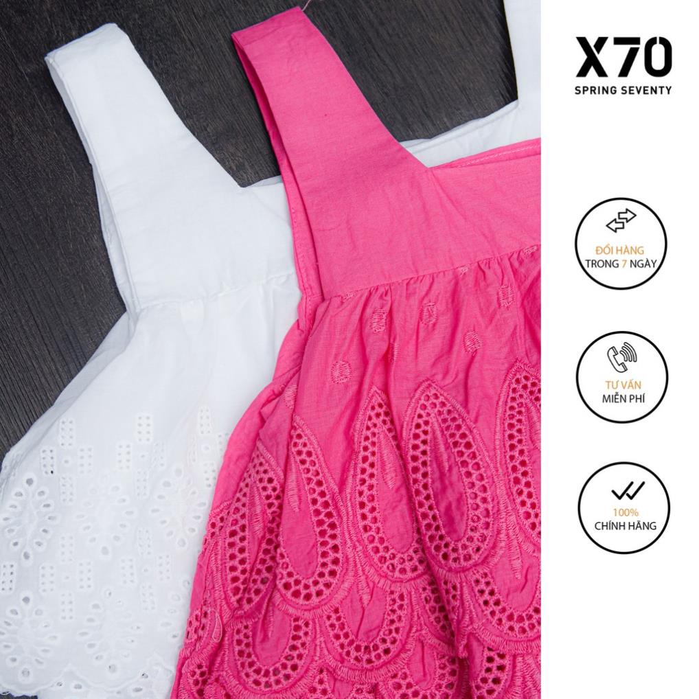 Áo Croptop Nữ Thiết Kế Hai Dây Kiểu Dáng Ren Xếp Tầng Thời Trang X70 - 00500043 J*& /