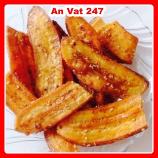 500g Chuối Sấy Mè💖REESHIP💖Chuối Chiên Tẩm Gừng Mè Siêu Giòn Ngon Hấp Dẫn [ Siêu Hot ]