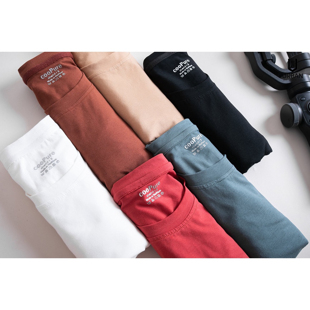 Áo phông nam cooPure 100% Cotton, áo Pull basic thoải mái NO.8026